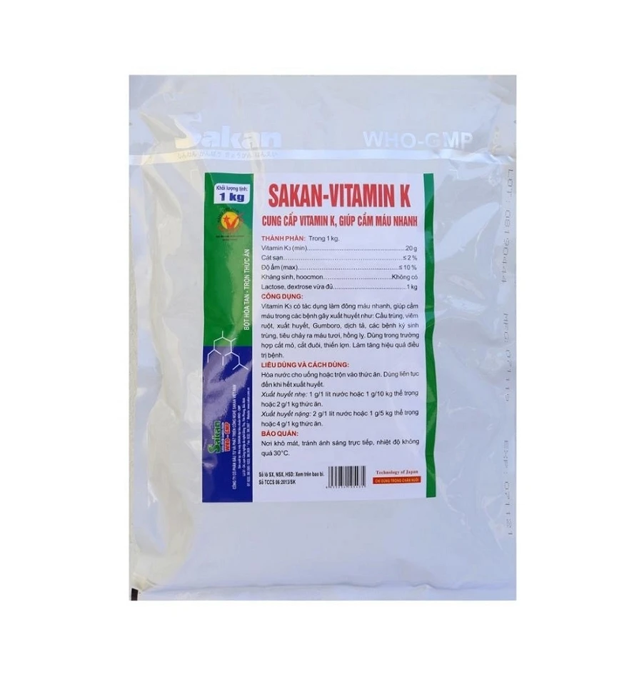 Factory Price Good Quality Veterinary SAKAN - VI-TA-MIN K3 Animal Health Care Products from Vietnam
