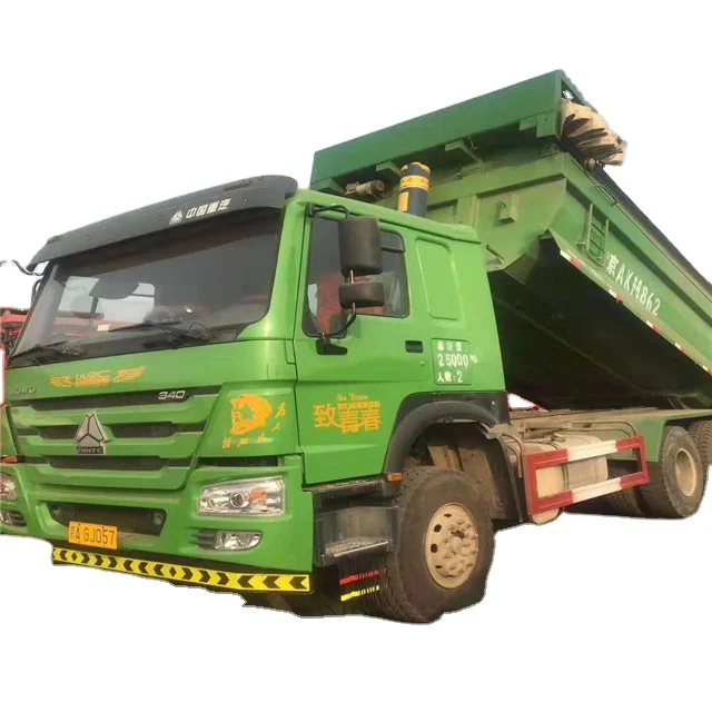 
Used sinotruck 95 percent new 340hp 375HP howo dump truck with diesel engine 10 wheels tippper truck 