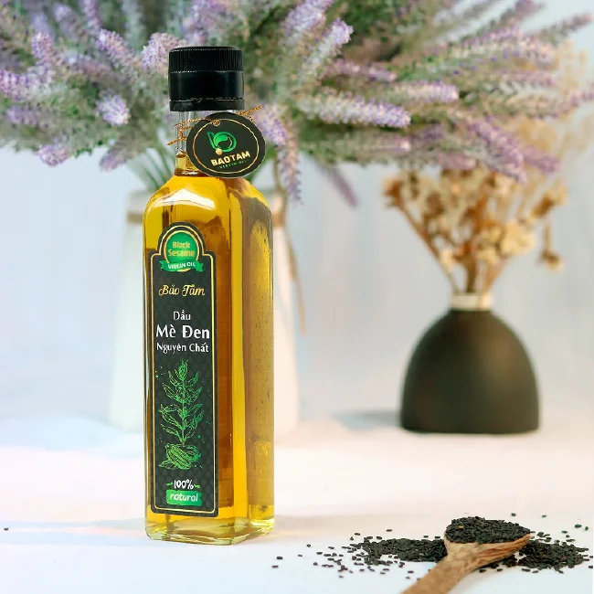 BEST PRICE! Black Saseme virgin oil 250ml- 100% natural and health food made in Vietnam