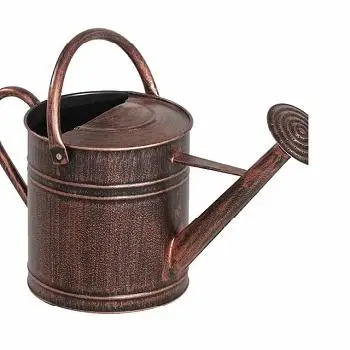 Оцинкованная Цветочная поливальная банка красного цвета ручной работы из железа для дома и сада декоративный цветочный плантатор