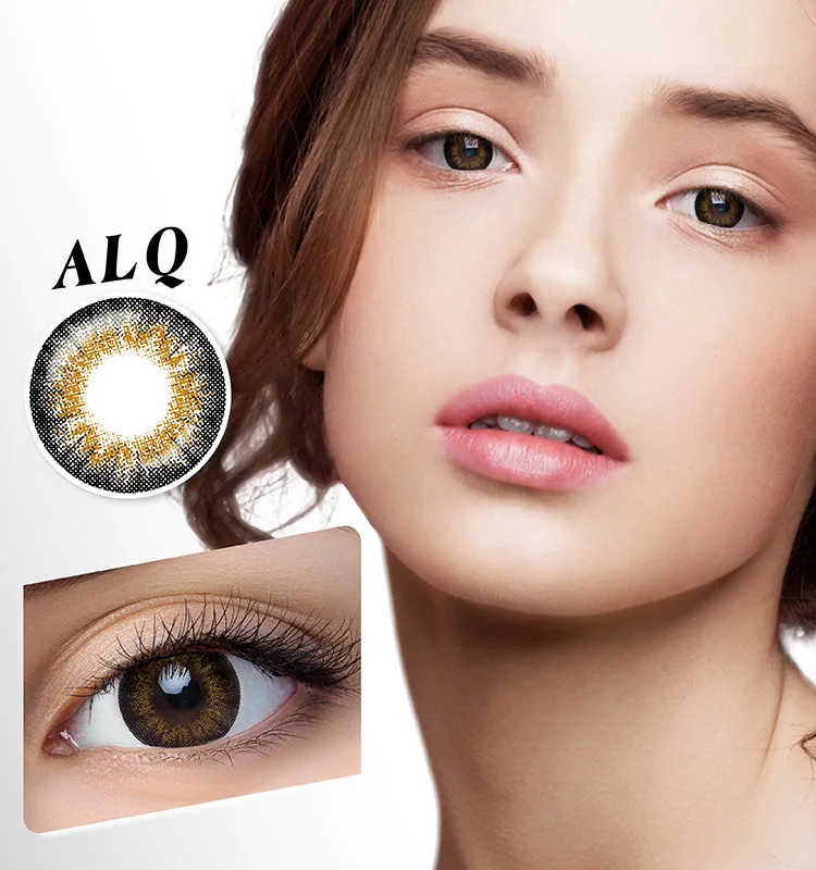 Soft lens Black Gold Mix Tone Color Daily Contact Lenses