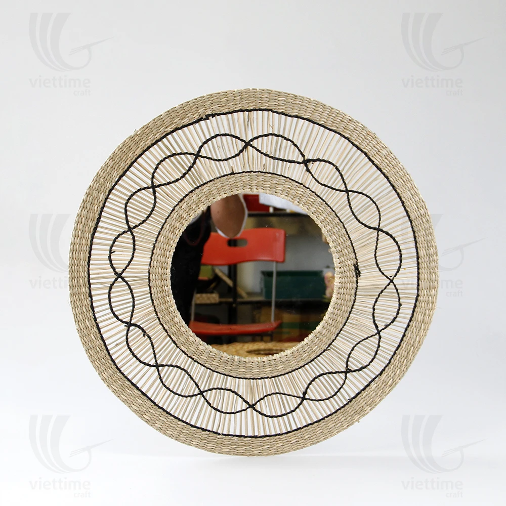  Качественное зеркало для спальни из ротанга морской травы гиацинта в европейском стиле подарочной коробке вьетнамский сувенир