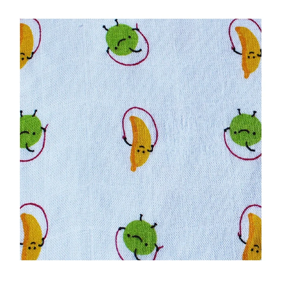 Мягкая двухслойная марлевая ткань из 100% хлопка на ощупь для новорожденных премиум-класса