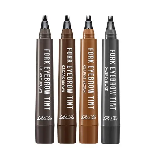 [Korea Cosmetics]Waterproof oil proof eyebrow makeup Fork eyebrow tint(4colors) Safe ingredients eyebrow tatoo pen