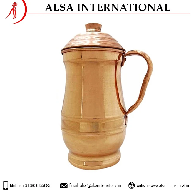 OEM Manufacturer 100% Copper Water Jug Hottest Sale Copper Utensils Trusted Manufacturer From India
