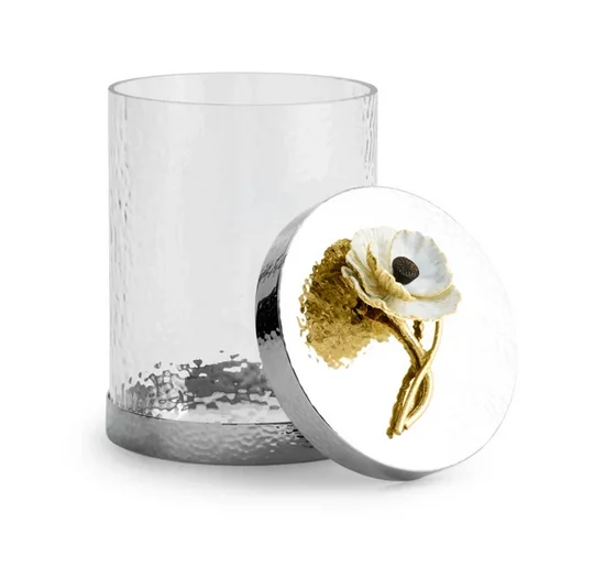 Unique Metal Lid Best Selling Glass Storage Canister For Cafe And Candy Container Tea Canisters Glass Kitchenware Canister