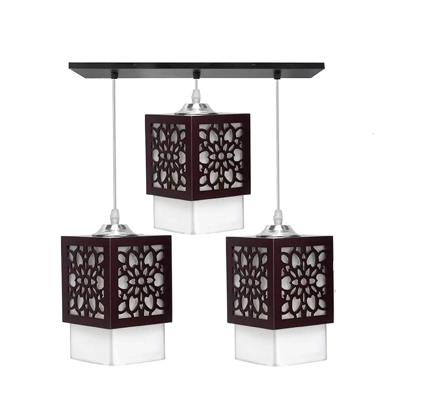 Wood lighting chandelier lamp handmade rattan shade decorative bamboo hanging pendant light Modern Decorative Art