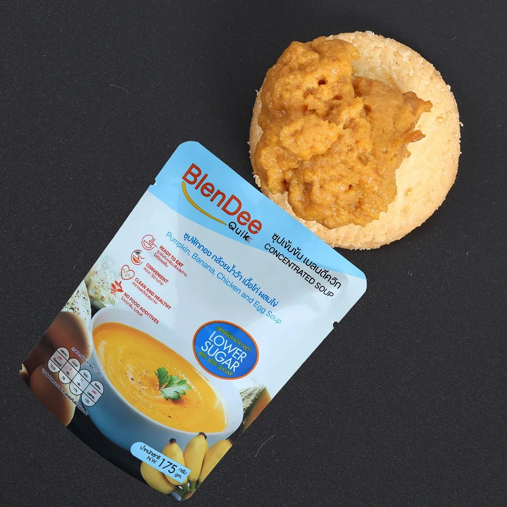 HALAL Certification Low Sugar Formula Banana Chicken and Egg Concentrated Soup Instant Soup