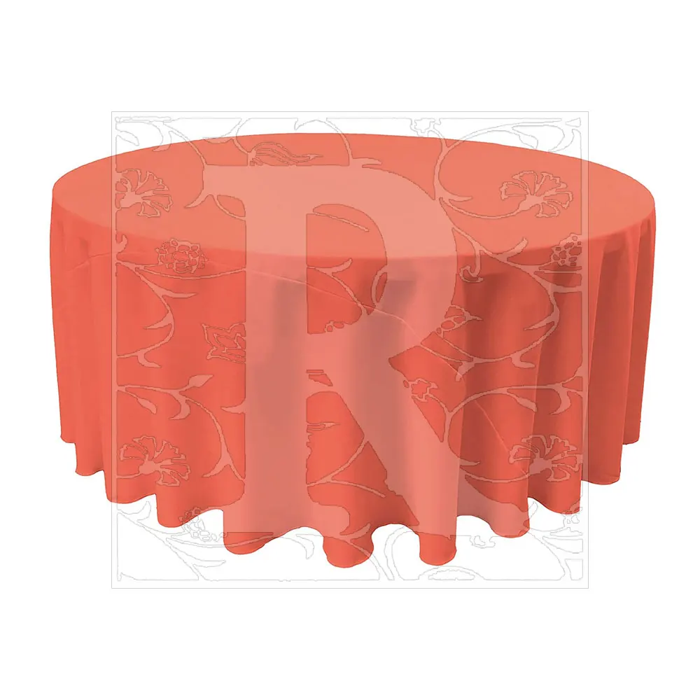 Polyester white tablecloth wedding lace round tablecloth nappe 1m80 table cloth 100 inch linen 3m round wedding table cover