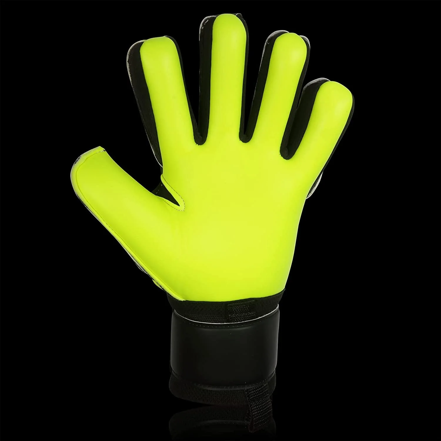 Dexam Leather Goalkeeper Gloves Non-Slip Training Football Goalie Soccer Gloves Latex Material Gloves For Kids Youth and Adults