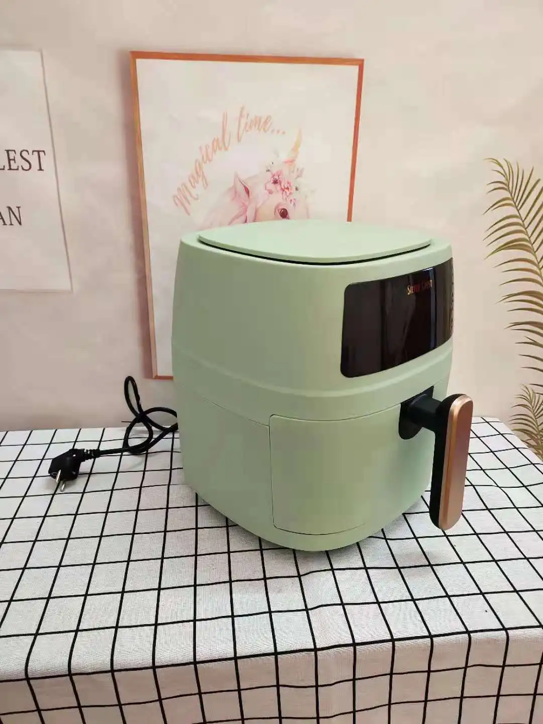 2022 Largest Capacity Silver Crest Air Fryer 8L Electric Deep Digital Smart Air Fryer Oven