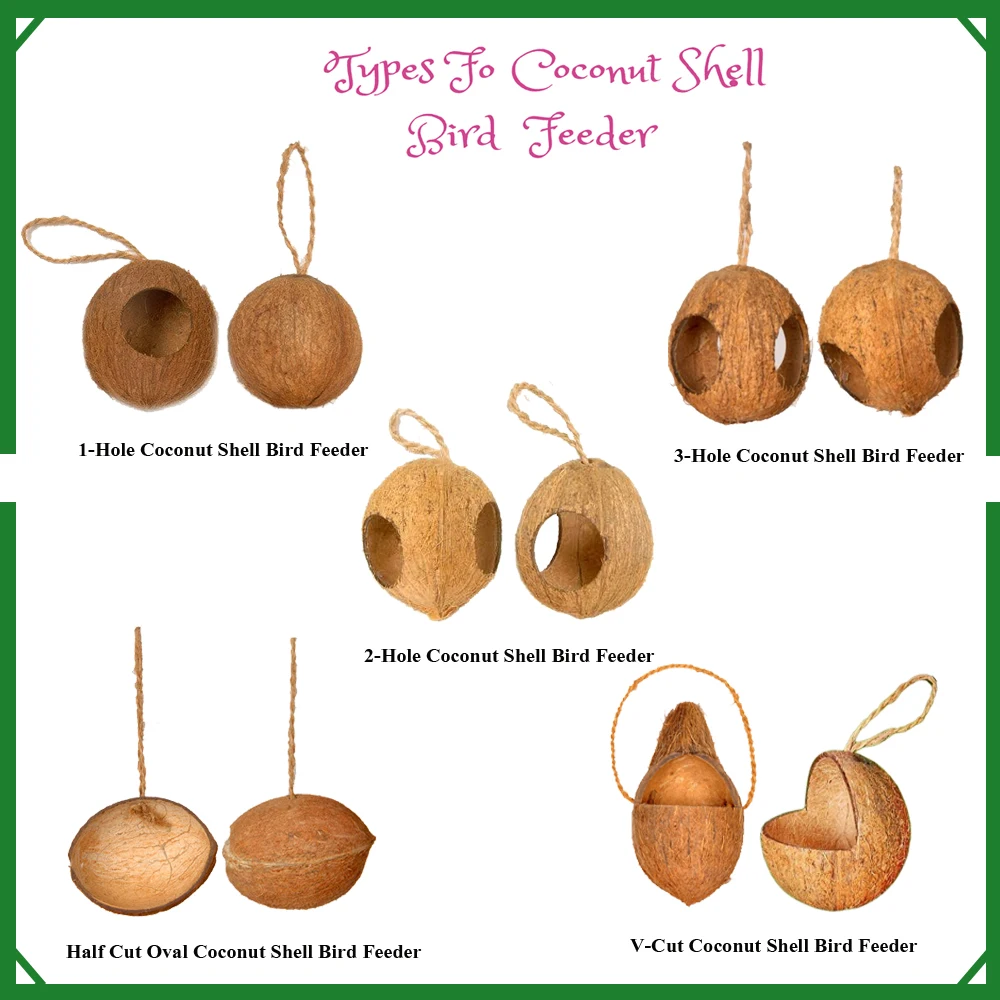 Биоразлагаемая Кормушка Для кокоса для птиц-Compo стабильная птиц-оригинальная кормушка птиц