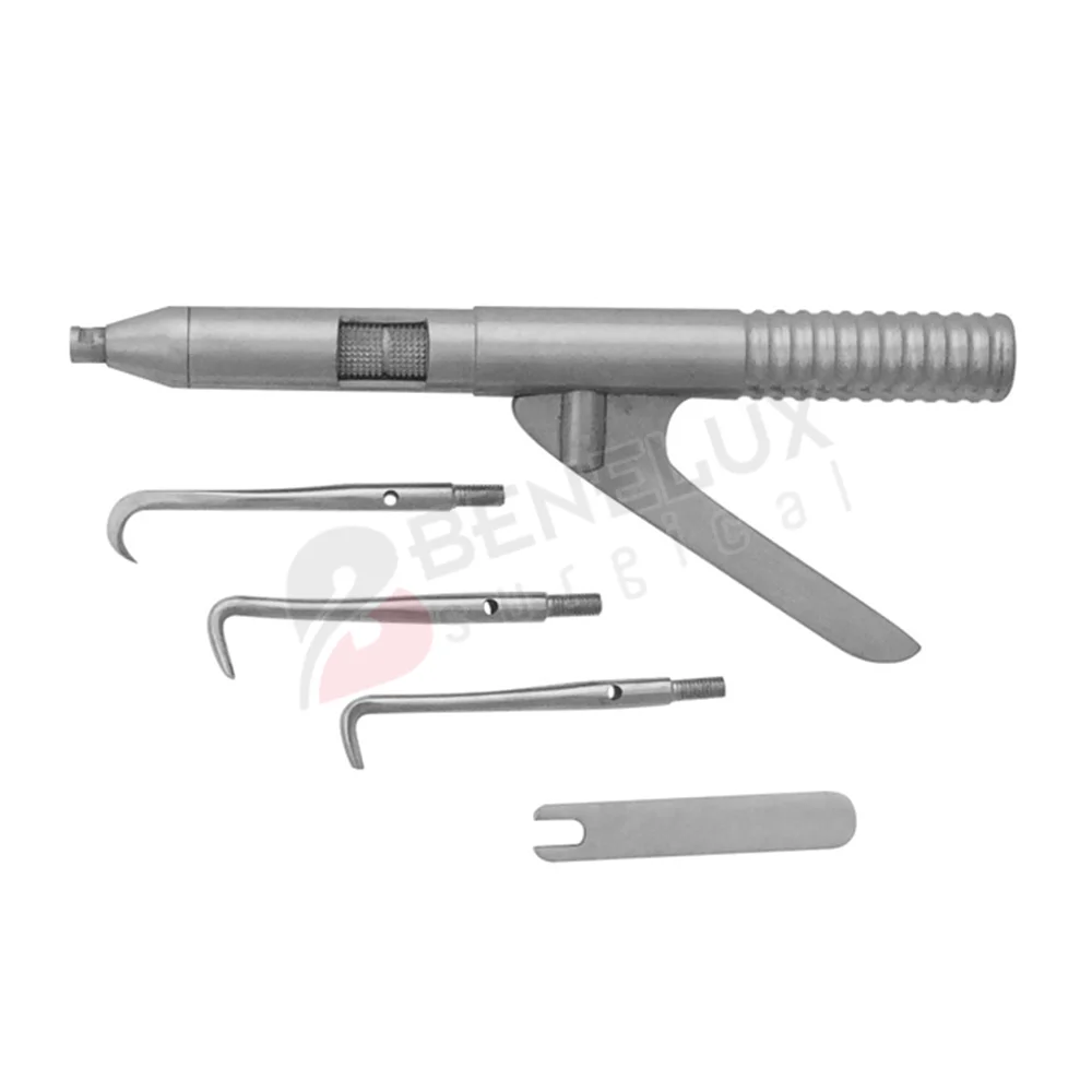 Стоматологический инструмент для удаления короны автоматический пистолет с 4 прикрепляемыми точками и гаечным ключом хирургические инструменты