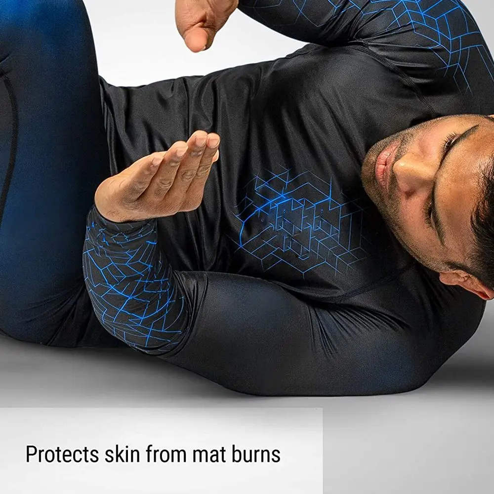 
MMA Rash Guards For Men Polyester Made Fitness Wear Shirts 