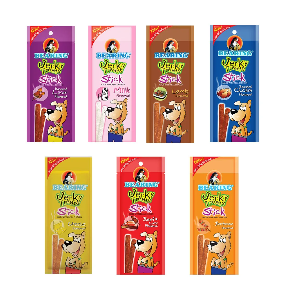 Bearing Jerky Treats Stick Pet Dog Snack 50g. # Grilled Chicken