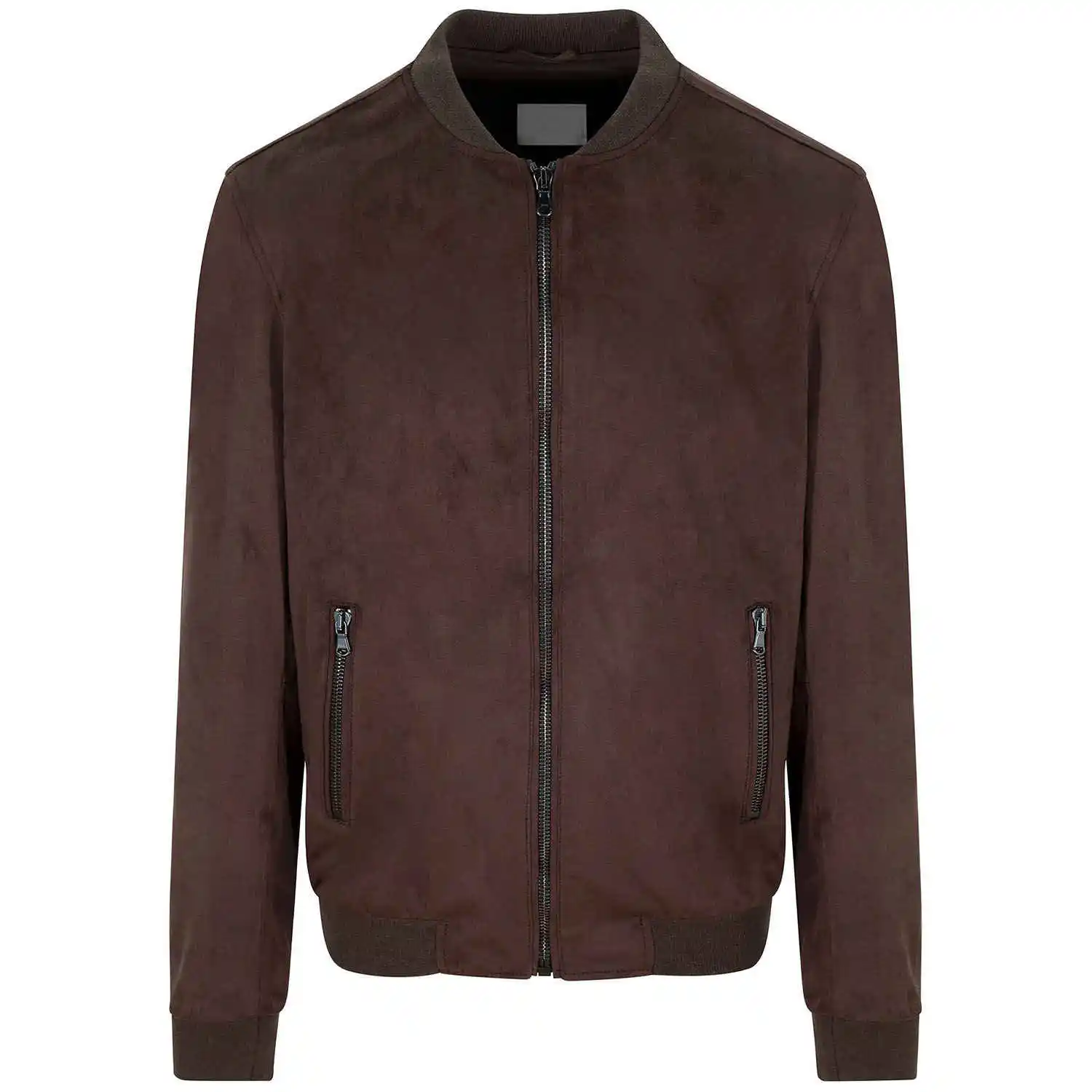 
Мужская куртка-бомбер из углеродистой нейтральной искусственной замши, куртка-бомбер из мягкой итальянской искусственной кожи, удобная облегающая куртка. 