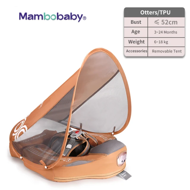 2020 Hot Sale Customize Mambobaby Air Free Inflatable Swim Ring Summer Floating Toys Baby float for Pool USA Europe