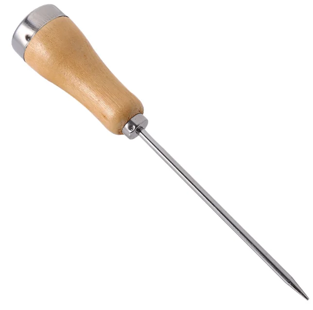 Stainless Steel Cocktail Ice Pick with Wood Handle