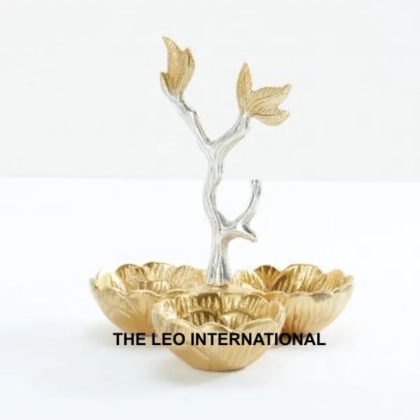 Decorative Bowl and Stainless Steel Metal Kitchen Baking Items for Cake Batter Serving Dessert Vegetable Soup 8x8x5 Inch