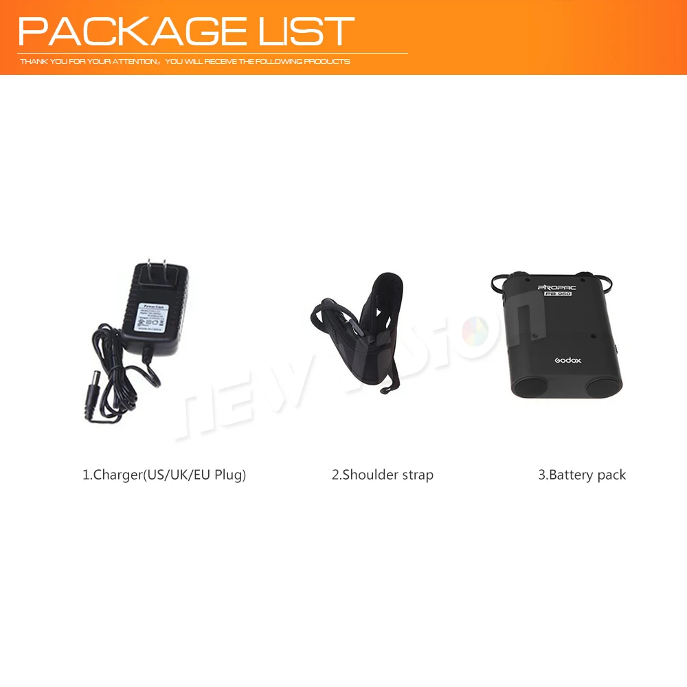 Godox PB960 Dual-Output Speedlite Flash Power Battery Pack 4500mAh for Canon Nikon SONY GODOX YONGNUO (Black or Orange)