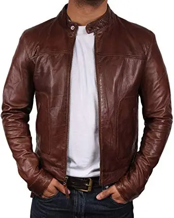 
Mens Stylish Real Leather Jacket For Gents 