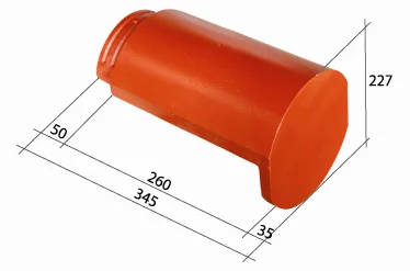 Super Light Weight Cement Roof Tiles / Concrete Roof Tiles 20 Year Color Fastness