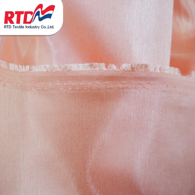 RTD  Swiss Silk 100% Polyester Fabric Premium Grade Products For Garment - Coral WD1307