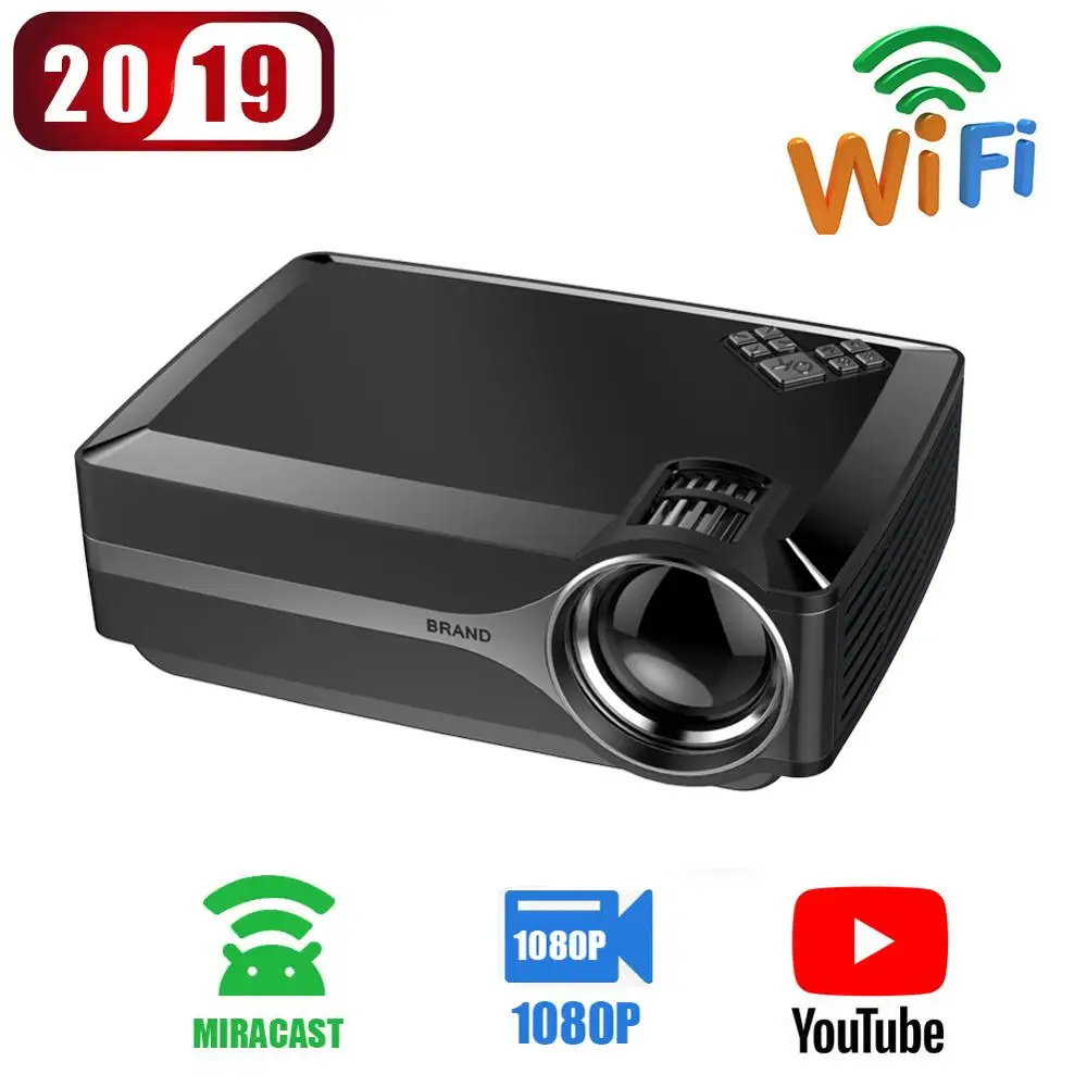 [Wifi Micrast Version ] Factory Directly selling New Mini Portable Native HD 720p LCD LED Home Theater Movie Video Projector