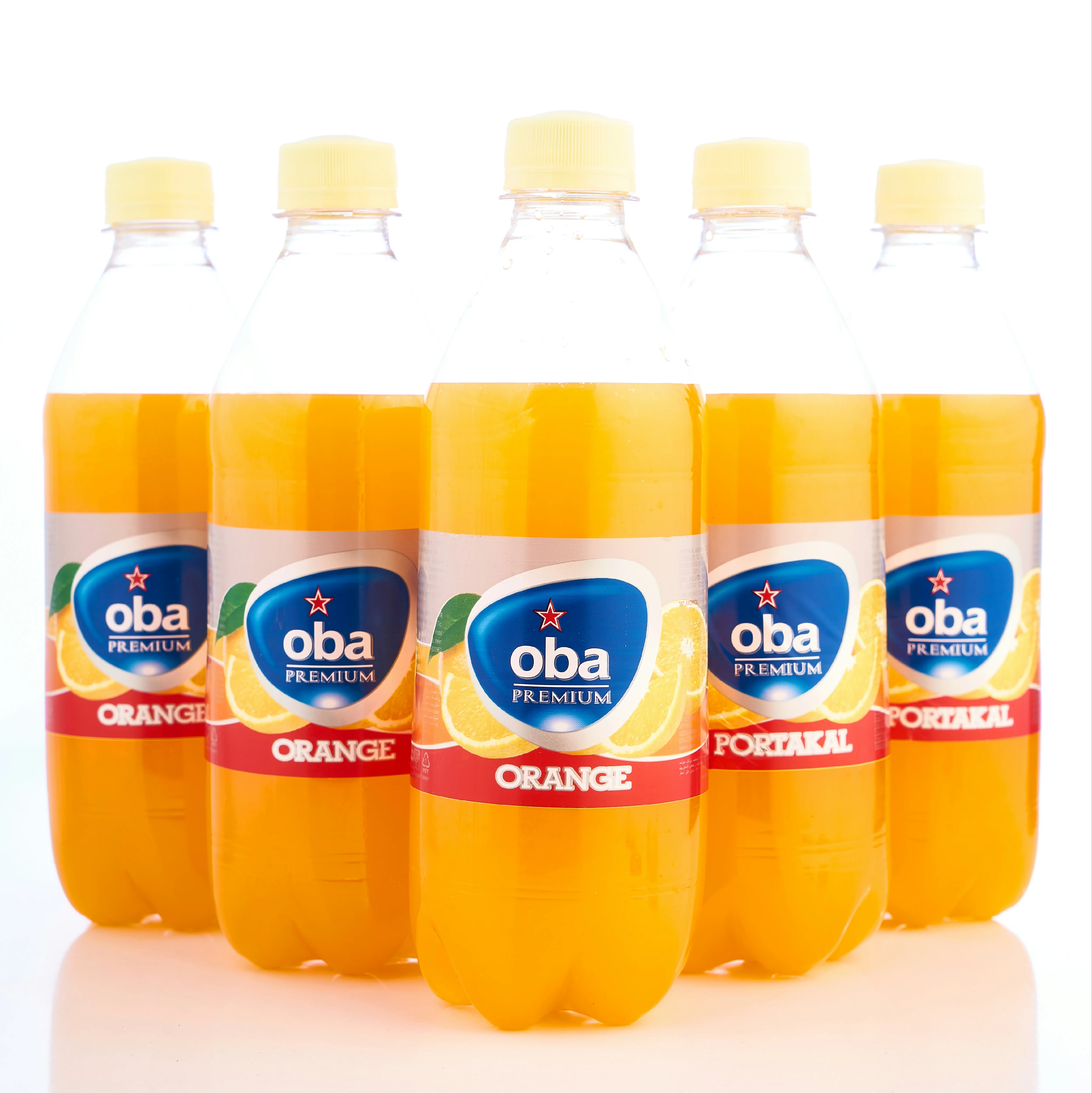 500 mL OBA PREMIUM Orange Flavored Carbonated Cold Halal Non Alcoholic Soft Drinks Sparkling Beverages