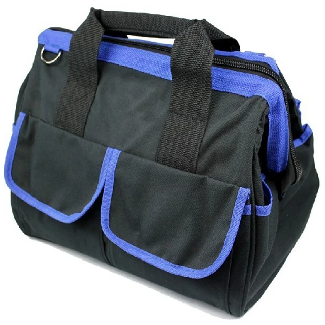 Hot sale Canvas Tool Bag 14-Inch, Khaki, 18 Pockets, Heavy Duty Tool Bag, Made for Contractors, Painters, Carpenters, Builders