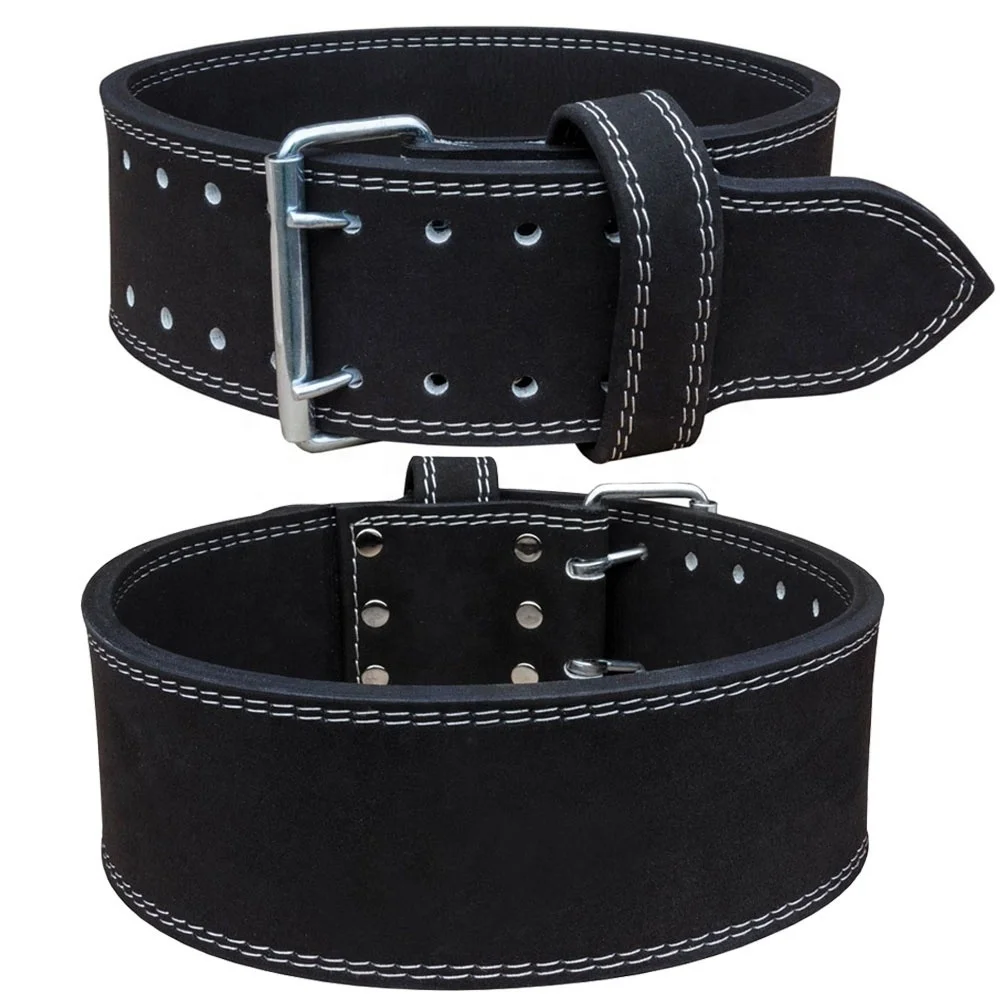 Wholesale Custom PU Genuine Leather Waist Protective Adjustable Weight Lifting Belt Custom Gym Leather Weightlifting Belt