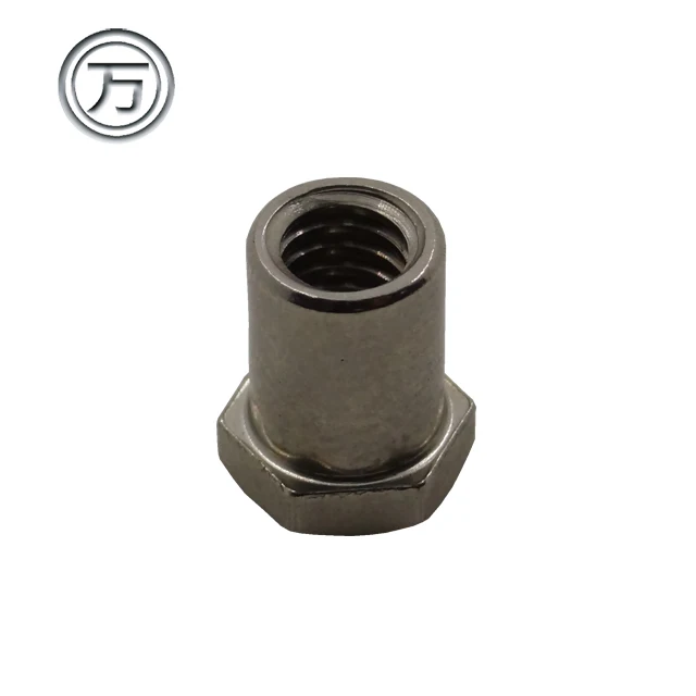 Low carbon steel chrome plating Hexagon Barrel Nut