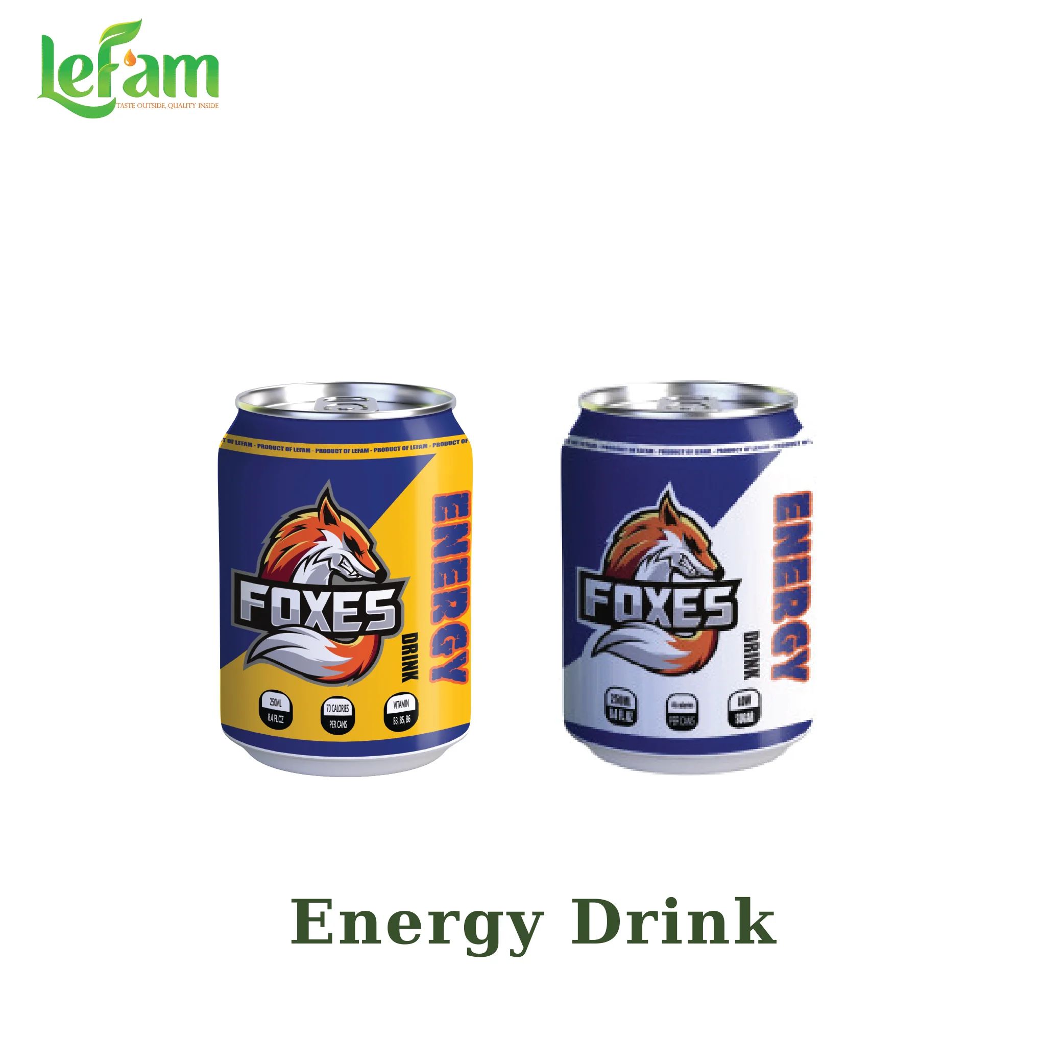 OEM drink custom label - NEW Product 2021 - Energy Soft drink with Original Taste from Vietnam 330ml