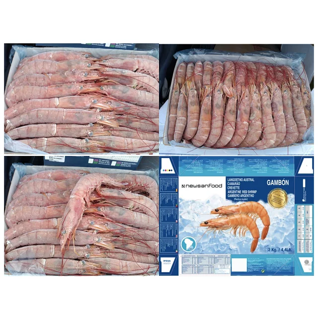 Лучшее качество вкусные замороженные морепродукты хрустальные красные креветки для