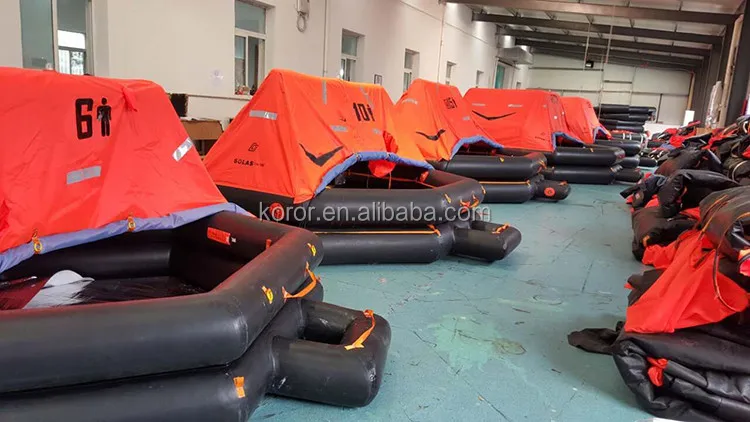 
10 person inflatable self inflating life raft 