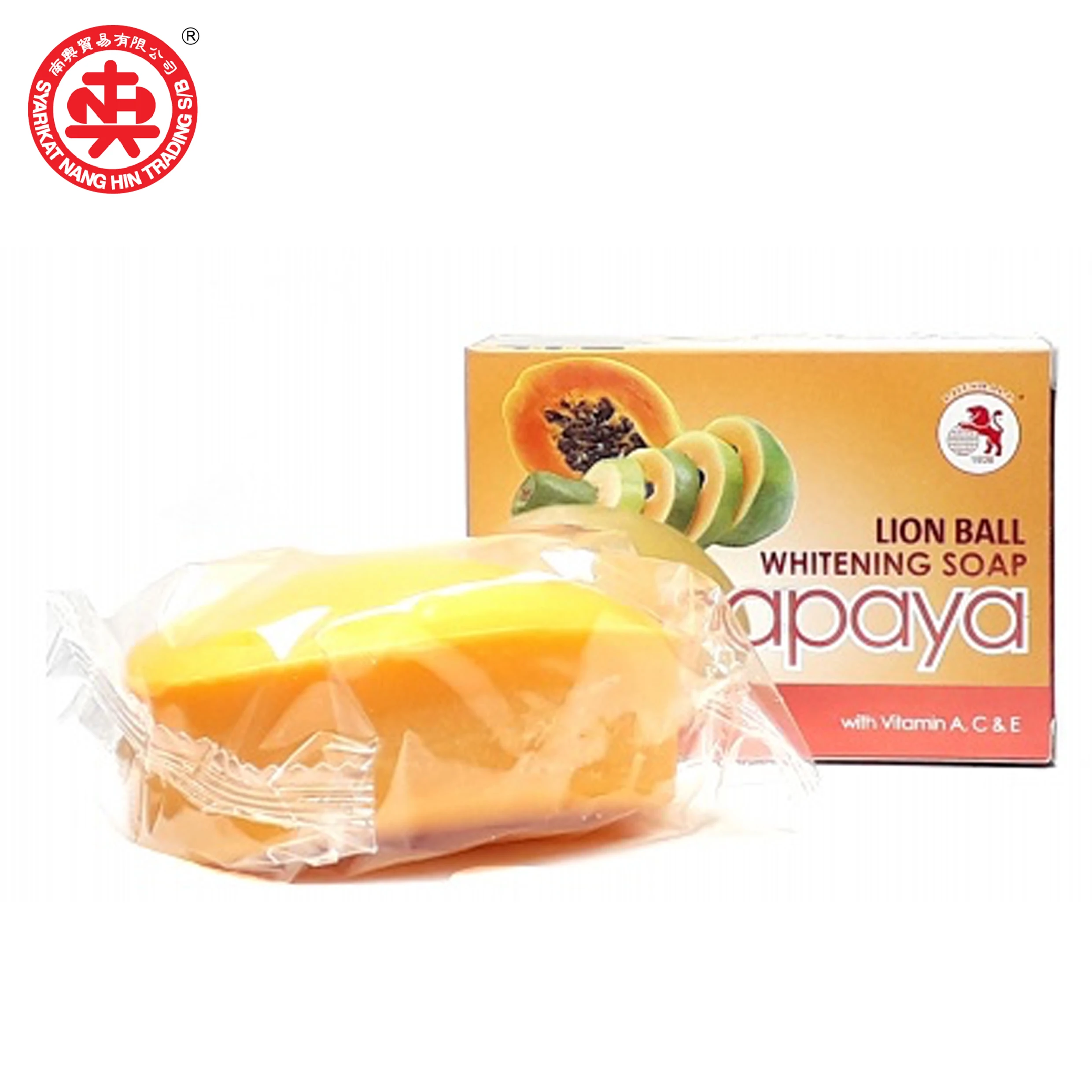  Отбеливающее мыло LIONBALLl Papaya 100