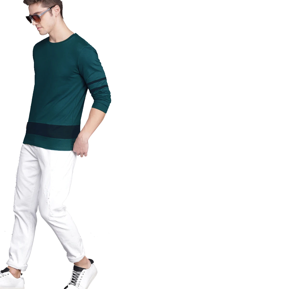 Новейшие Футболки с длинным рукавом в простом стиле/Мужская модная повседневная одежда оптом футболки