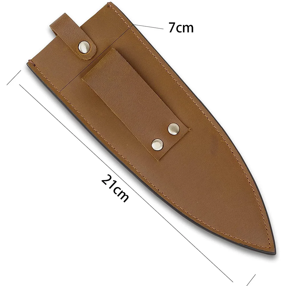 Custom Size Handmade Professional Leather Knife Sheath 8 Inch Chef Knife Guard Heavy Duty Universal Knife Cover or Sleeves