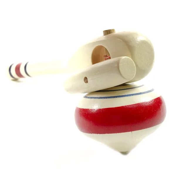 ALLWINWIN SPT01 вращающаяся деревянная игрушка в форме груши с ручкой сверху для