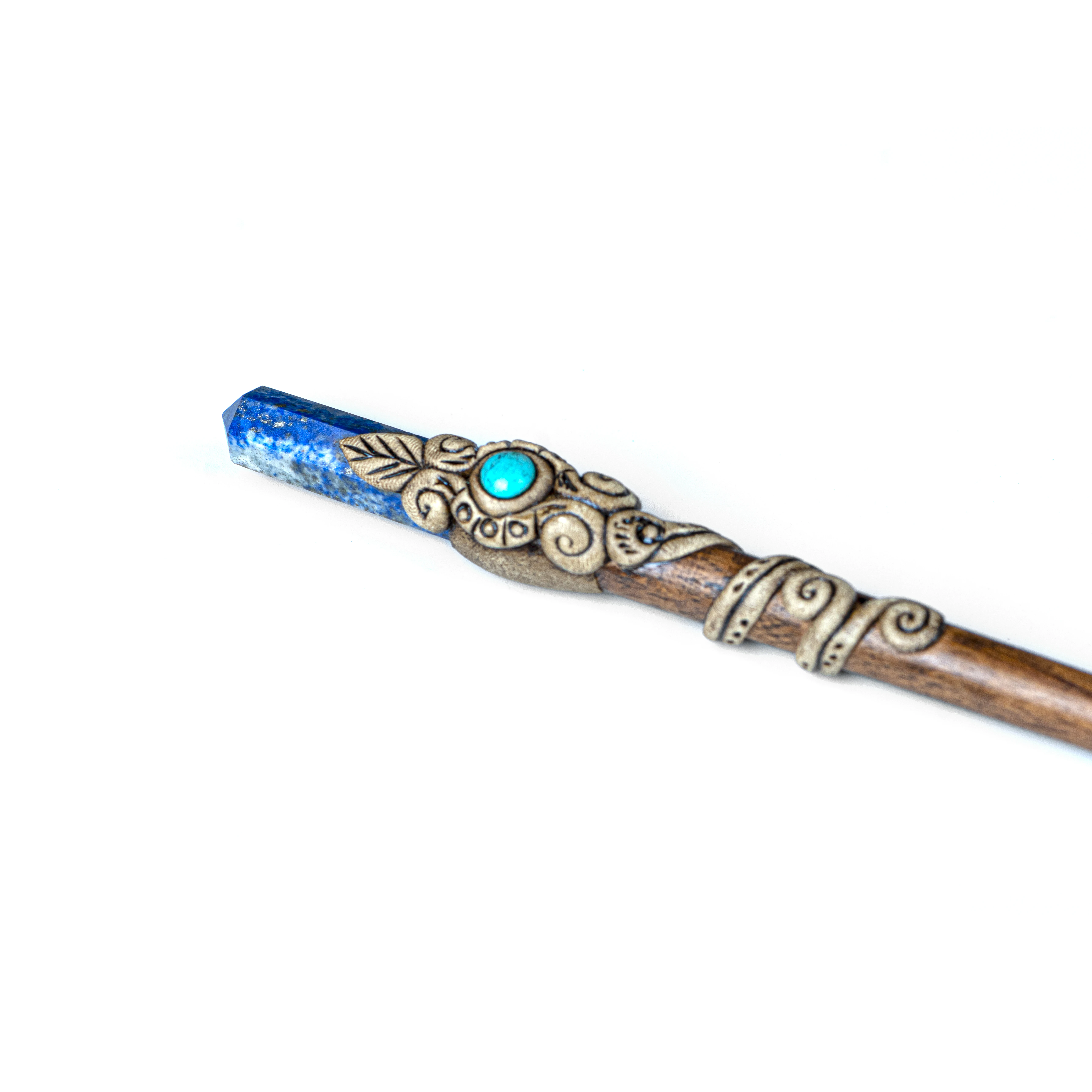 Lepis Lazuli  Hair Jewelry Accessories Acetate Chopstick Vintage Hair Stick Women Girls Long Hair Stick