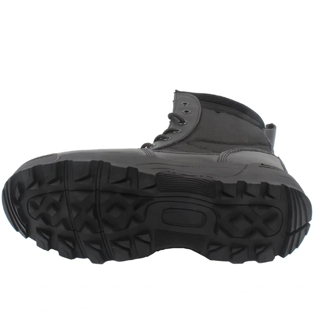 Chinese Black genuine leather men Combat army black boots