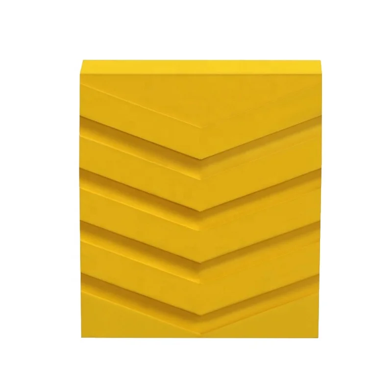 
 120 тонн, желтый твердый резиновый стопорный блок колеса для прицепа  