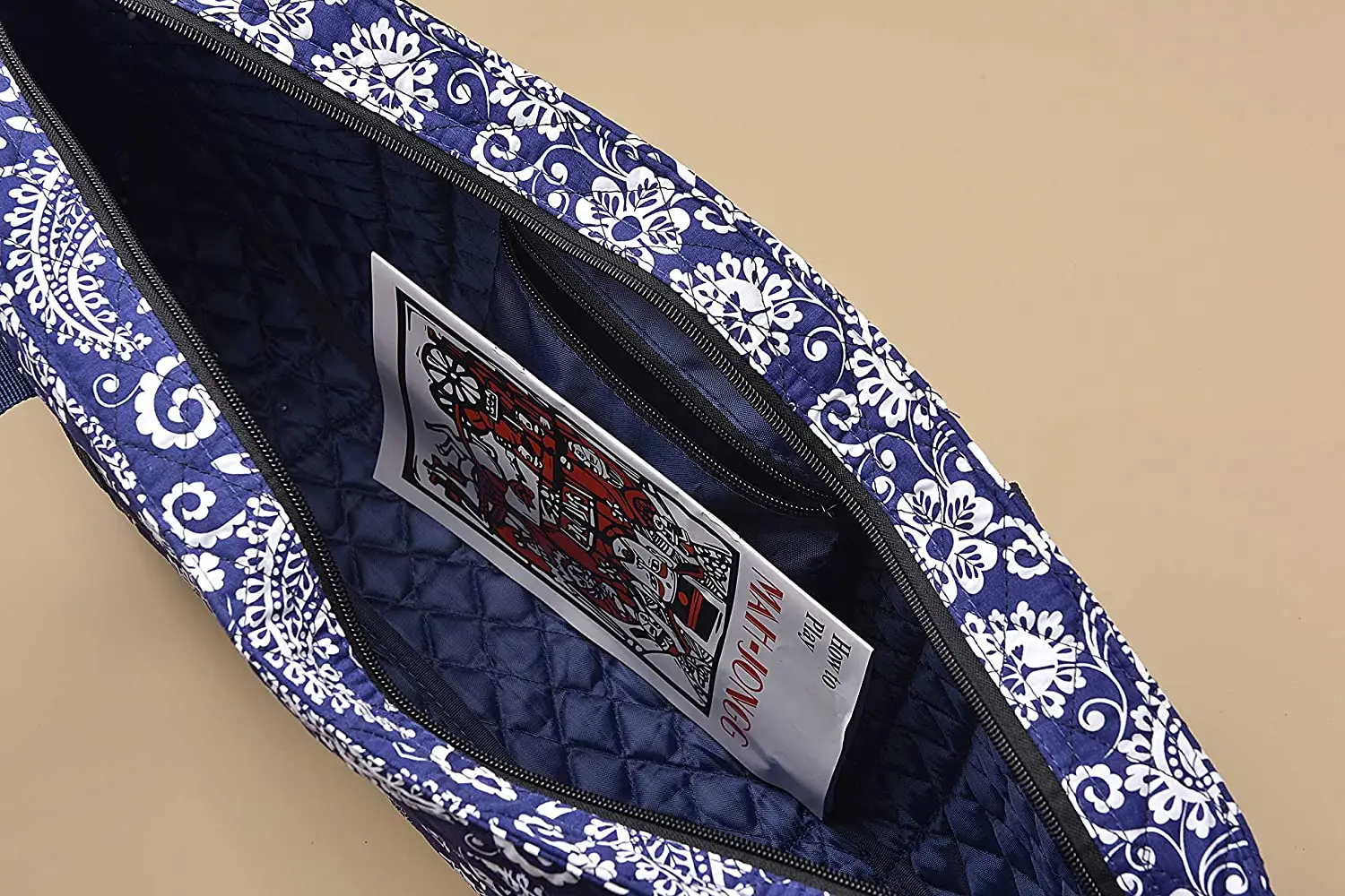 Customized Mahjong Set 166 Mahjong tiles with cloth bag Portable American Mahjong