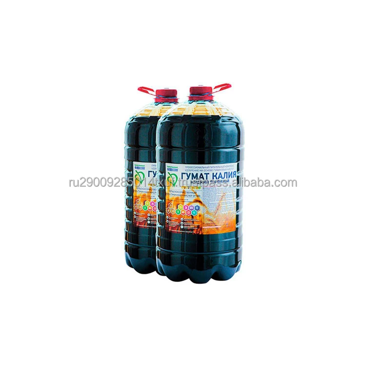 Means for soaking seeds, watering and spraying seedlings of vegetable and flower crops, humic fertilizer