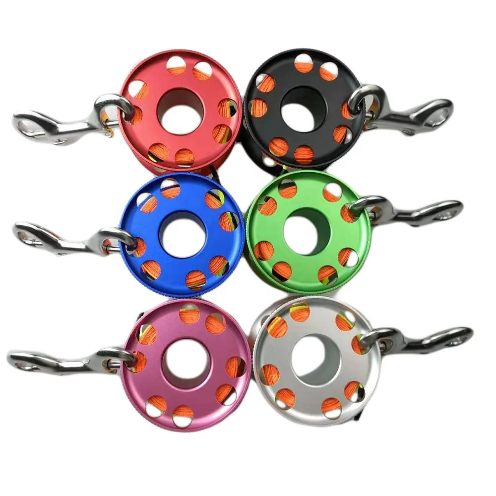 Finger Spool Reel 30M  Line Diving Reel Diving Equipment