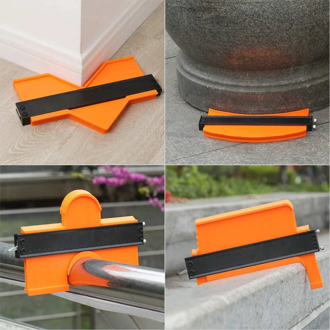 10 дюймов контур профиль датчика многофункциональный инструмент пластиковая мерная Дубликатор duplo и край формовой резец с алюминиевым замок