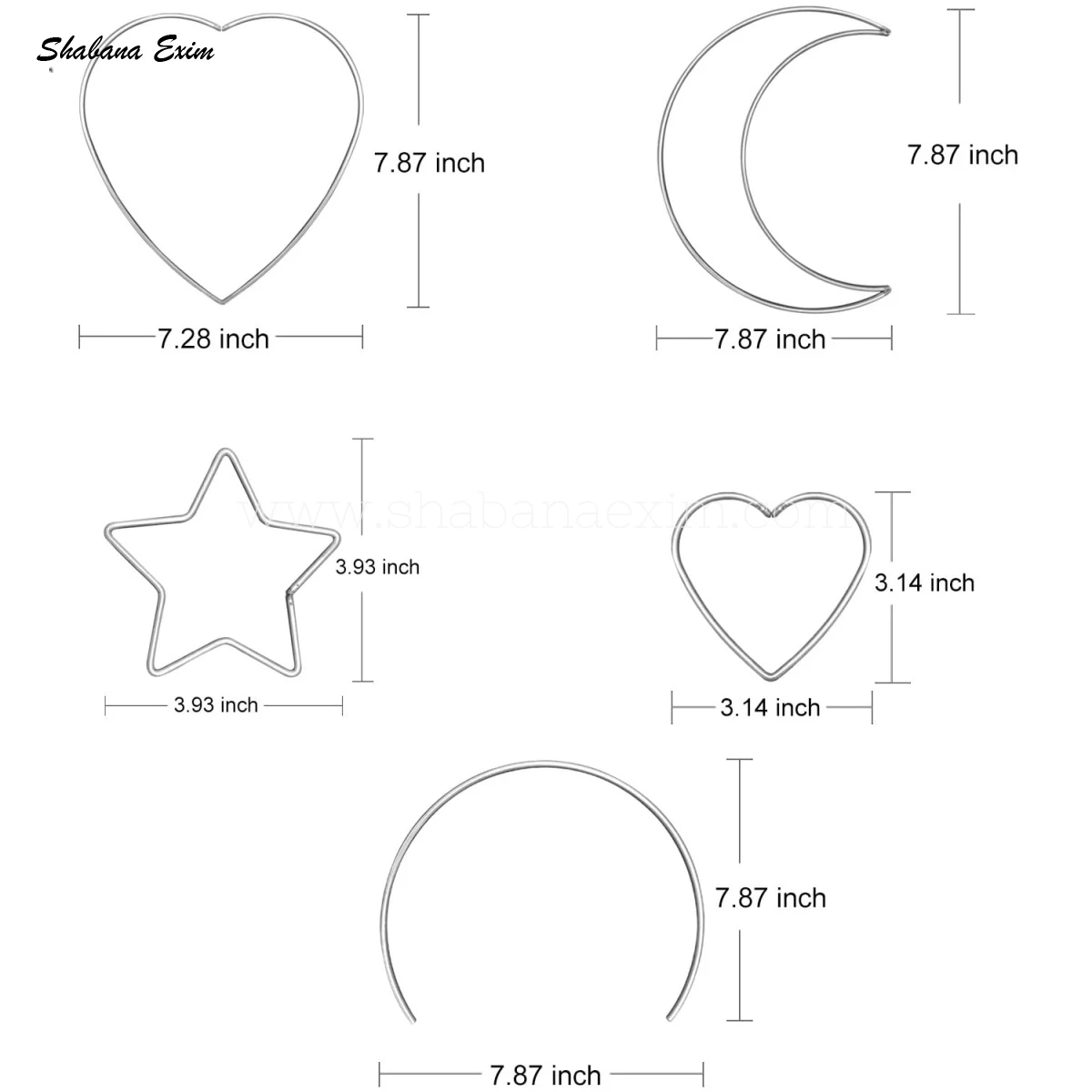 New Collection of Designer Star Metal Ring In Different Shapes for Macrame Wall Hanging and DIY Craft Metal Hoop from India