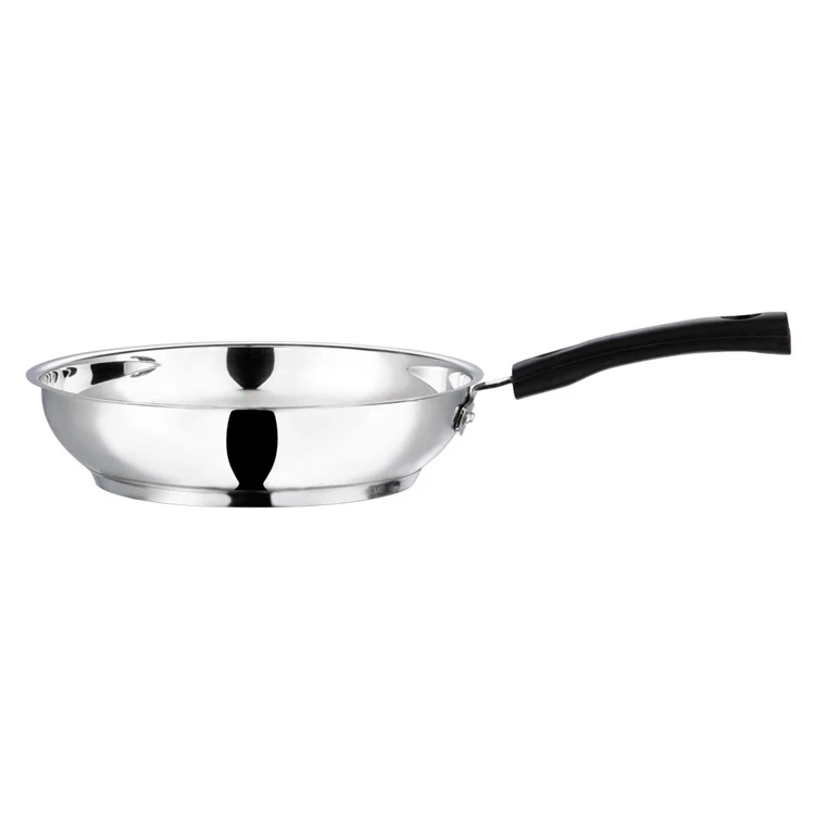 High Quality Durable Stainless Steel Non Stick Frying Pan Stainless Steel Stainless Steel Fry Pan With Lid For Sale
