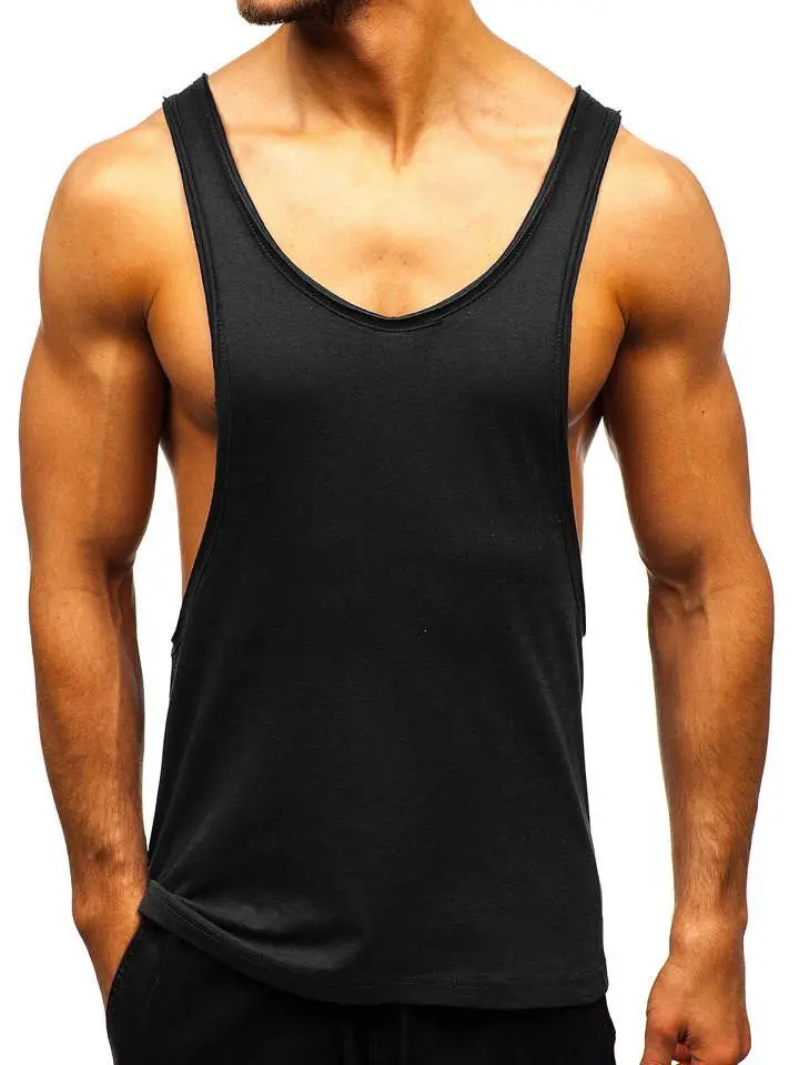 Winteruality Oversize Stringer Quick Dry Fitness Bodybuilding Shirt Boy Tank Top Gym Singlet for Men T-shirt Custleatherlogo Men