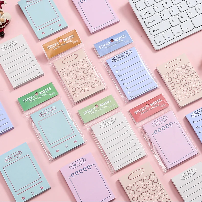 original sticky notes NP-000112 ins style small fresh and cute student Memo pad, creative n-time stickers, note paper,